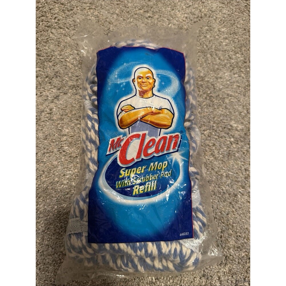 Mr. Clean 446237 Super Mop with Scrubber Pad Refill  Fits 4145 or 446237 New Pkg